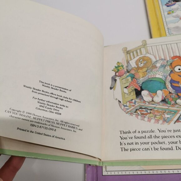 Muppet Babies Books Set of 5 Vintage Jim Henson Kids Stories Miss Piggy Kermit F - Picture 5 of 9